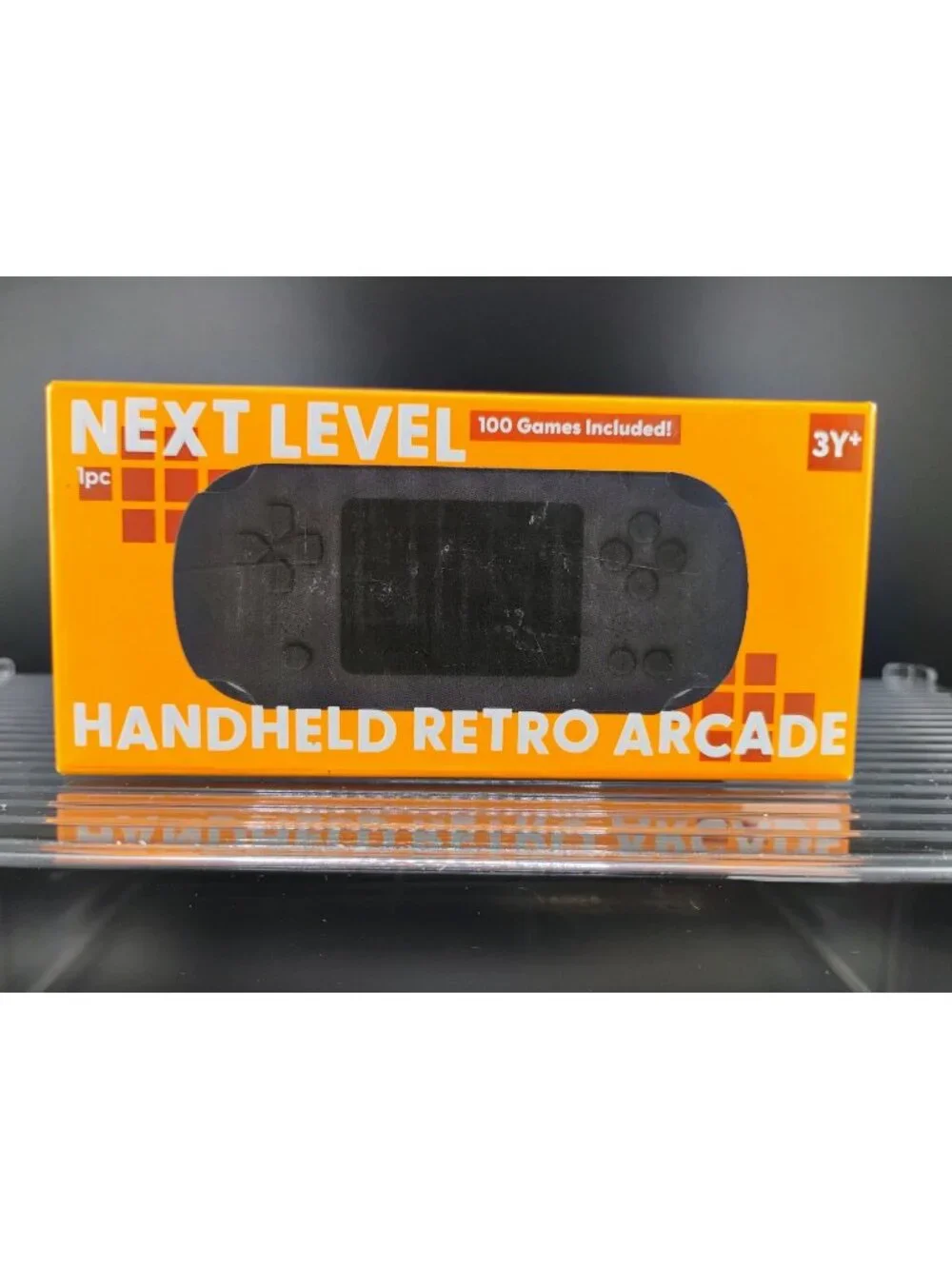 Next Level Handheld Retro Arcade Orange Console 100 Games